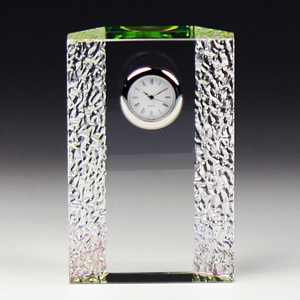 ◆DT-15クリスタル時計　ＤＴ−１５　サンド彫刻