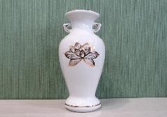 ■花瓶・サギ型花立　白上金ハスサギ　尺0