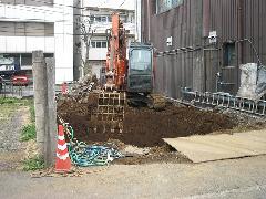 武蔵野市吉祥寺　解体工事後の整地工事