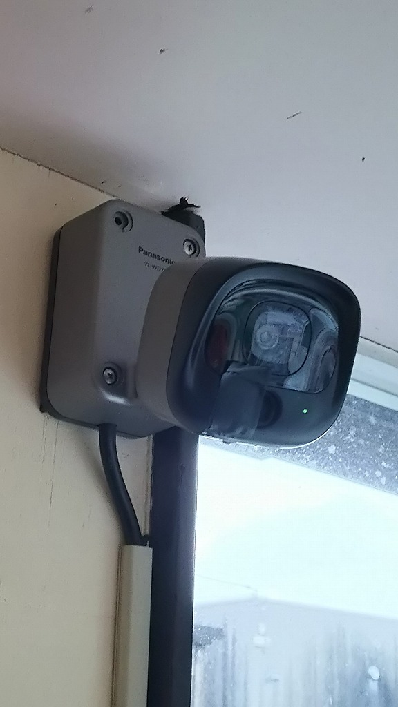 パナソニック製ホームセキュリティーカメラの設置