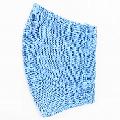 超抗菌加工ナノファイン加工綿100%立体縫製洗えるマスク（Lサイズ）（ブルー）MKLT002M-39