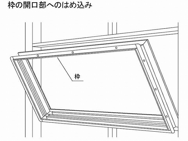 取り付け方法 サッシ ドアの取扱いについて