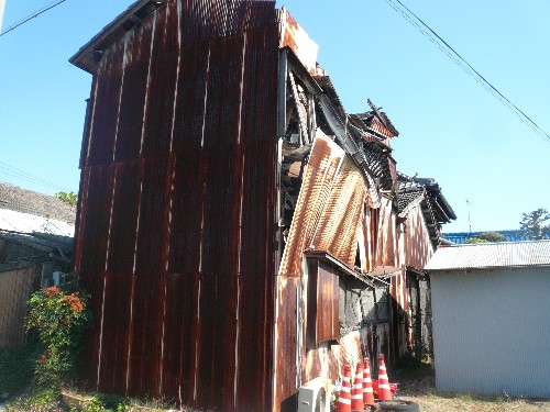 愛知県一宮市の木造2階建ての住居解体工事