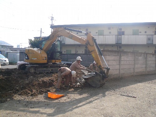 愛知県名古屋市西区の万代塀撤去・ブロック工事