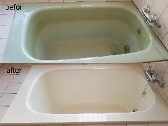 東京都練馬区 浴槽再塗装、タイル張替え施工