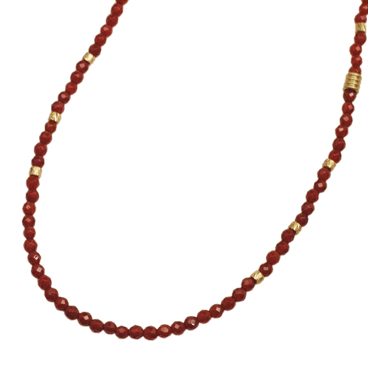 EXTREME ENO-02 Red agate beads Necklace