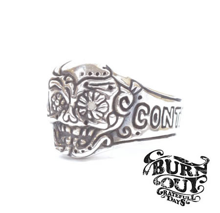 BURNOUT Mexican Skull Ring