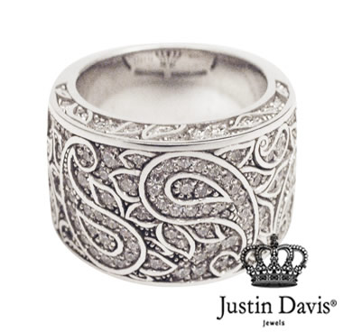 ジャスティンデイビス リング ニルヴァーナ ペイズリー シルバー