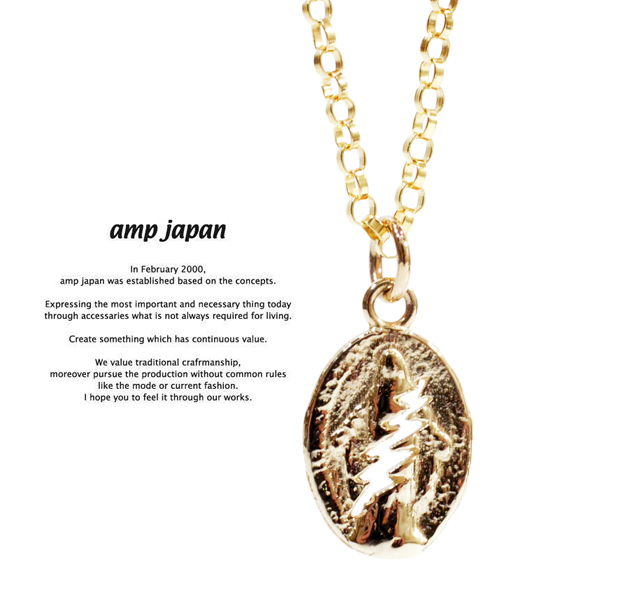 amp japan 13ah-291 greatful dead Gold Necklace