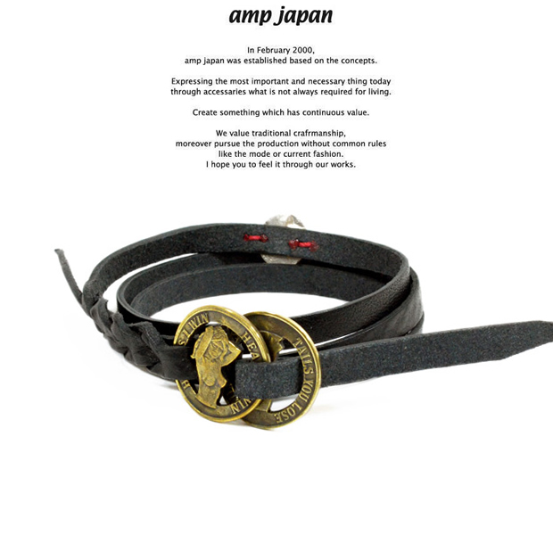 amp japan 13an-130 naked lady coin leather bracelet EXTREME