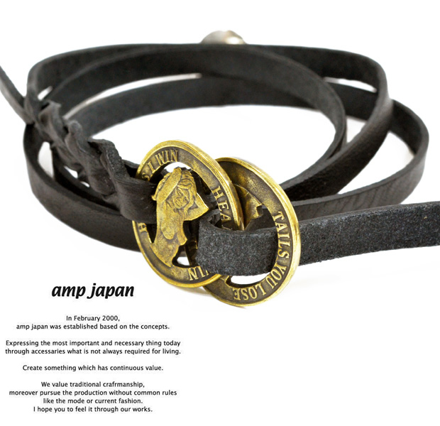 Amp japan 13an-130 naked lady coin leather bracelet EXTREME