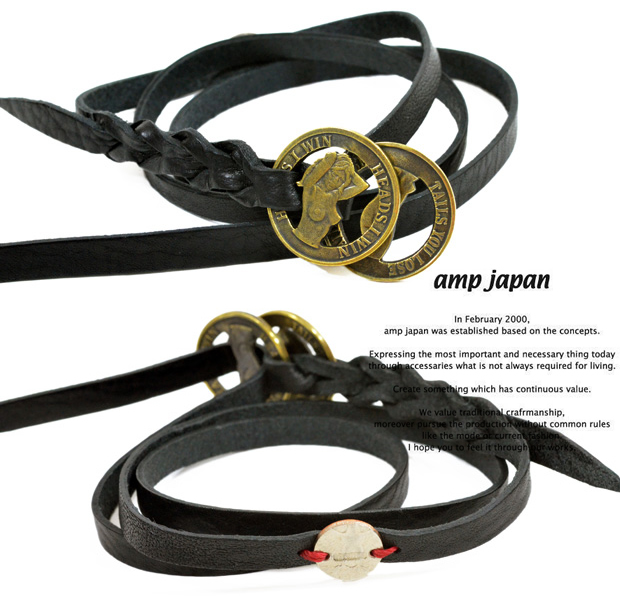 amp japan 13an-130 naked lady coin leather bracelet EXTREME