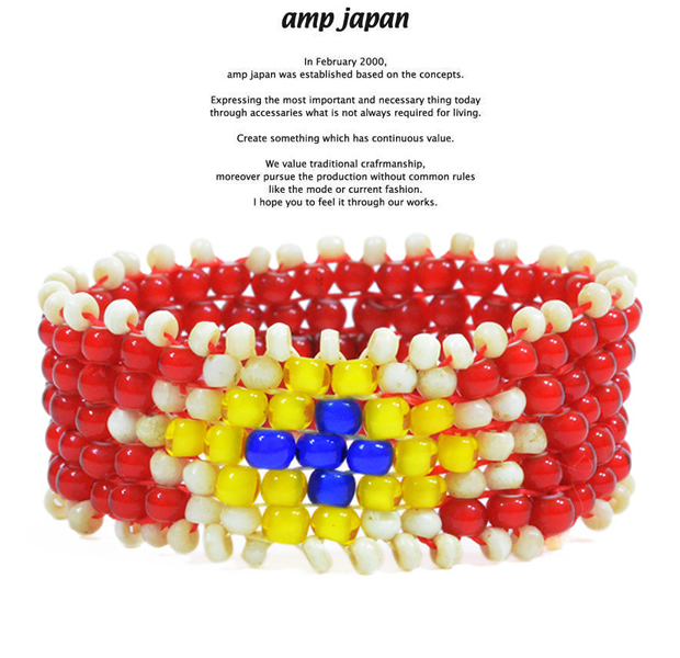 amp japan 13ah-135 white heart bracelet