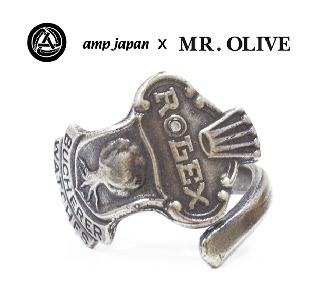 amp japan x Mr.Olive M-3429 spoon ring-rolex-