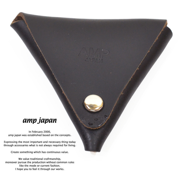 amp japan 14an-810 chromexcel coin purse