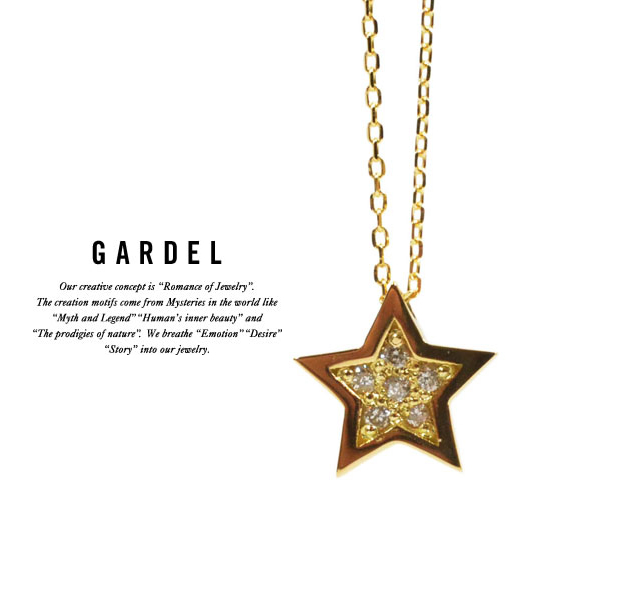 GARDEL gdp072 TINY DIAMOND NECKLACE STAR