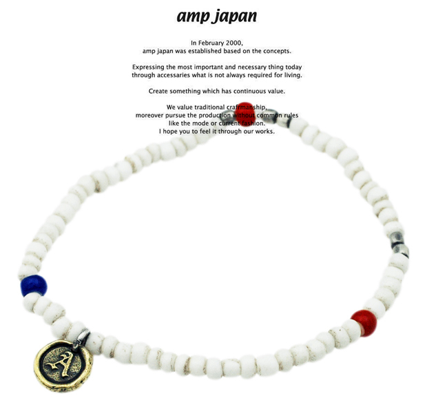 amp japan  12ah-012 white hearts bracelet