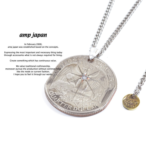 amp japan 13aa-103 quarter dollar necklace -diamond-