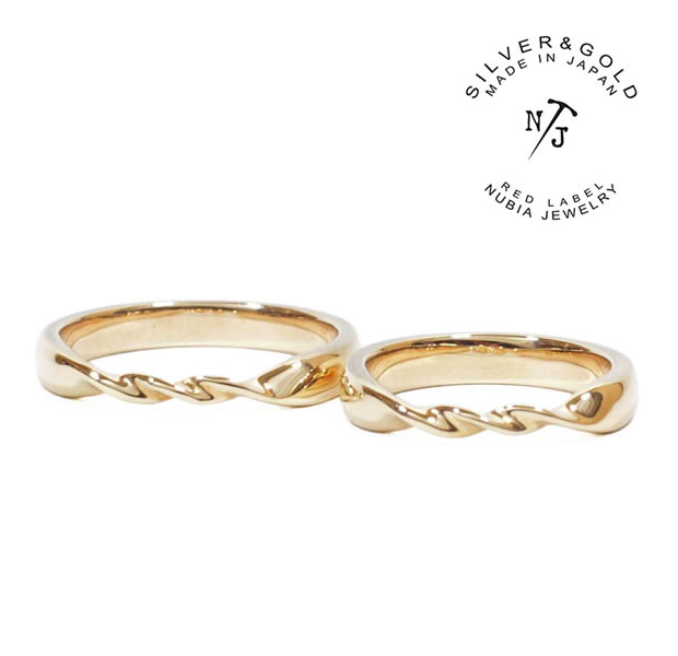 NUBIA NURA-37/Gold NJR Stamp Ring