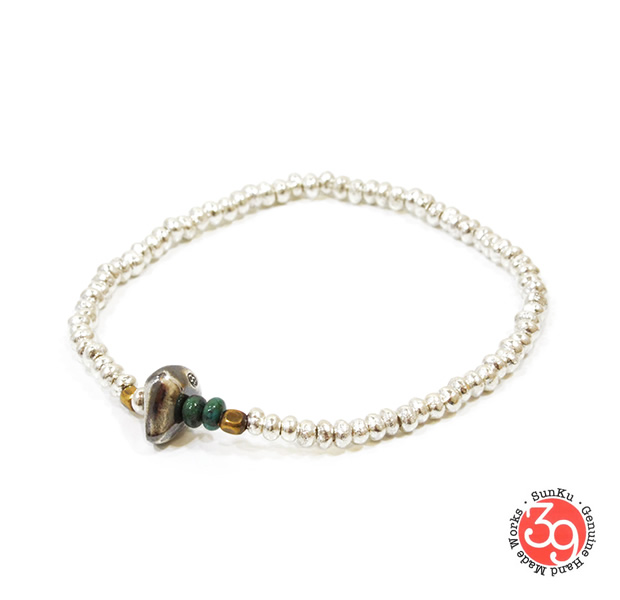 Sunku SK-005 Silver Beads Bracelet(S Beads)