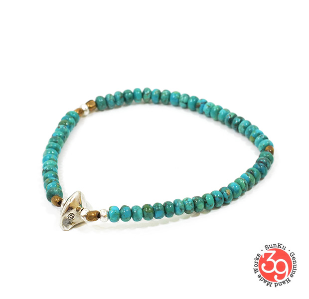 Sunku SK-007 Turquoise Beads Bracelet(S Beads)
