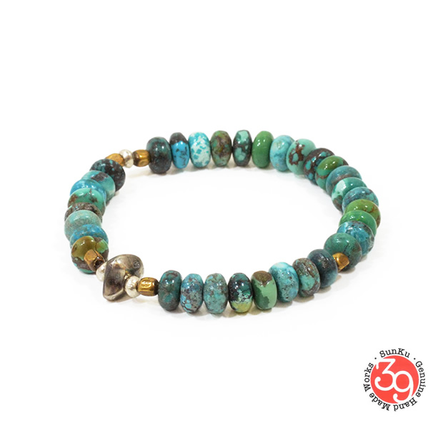 Sunku SK-072 Turquoise Beads Bracelet(L Beads)