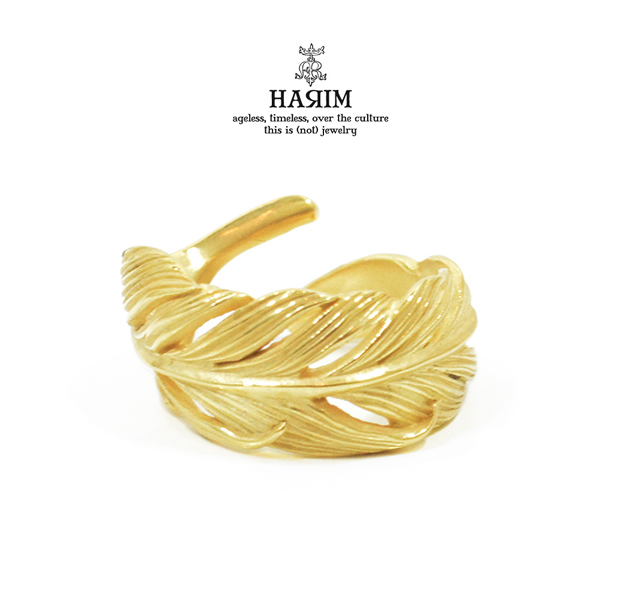 HARIM HRR015SG Owl Feather ring K18coating