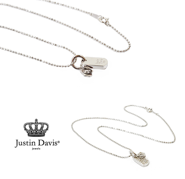 Justin Davis  Diamond Dog Tag with Crown