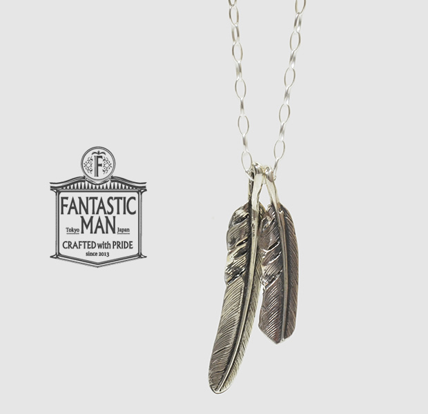 FANTASTIC MAN / TWO FETHER NECKLACE #182/50cm｜ジャスティン 
