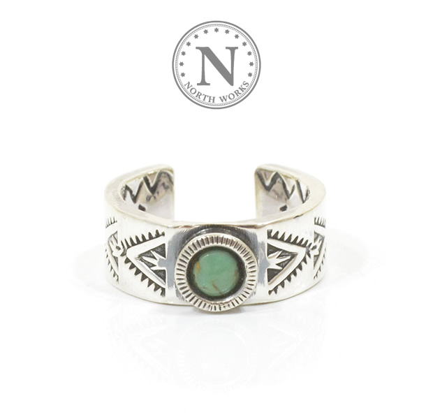 NORTH WORKS N-224 NAVAJO STAMP RING