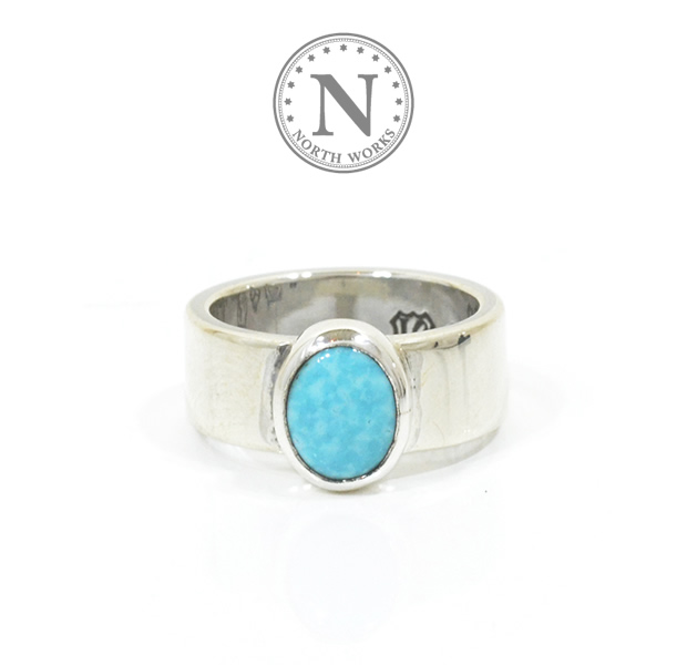 NORTH WORKS W-028 900Silver Turquoise Ring