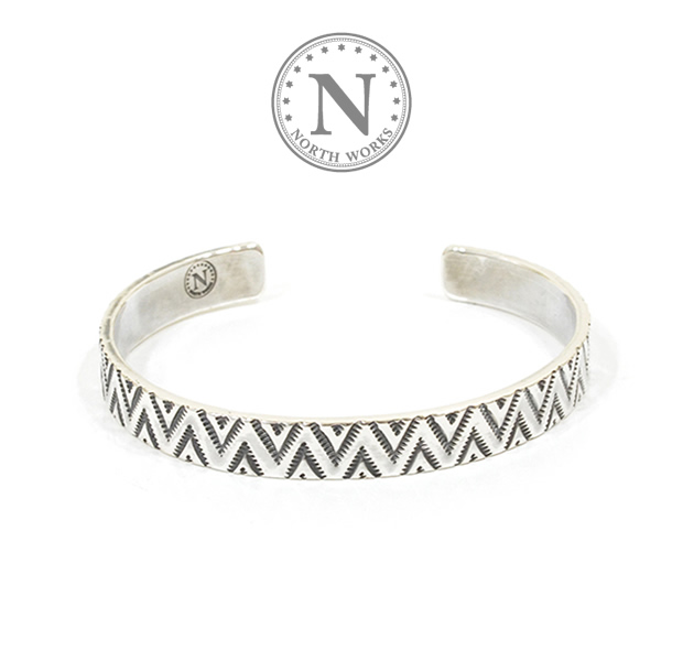 NORTH WORKS W-036 900Silver Stamp Cuff