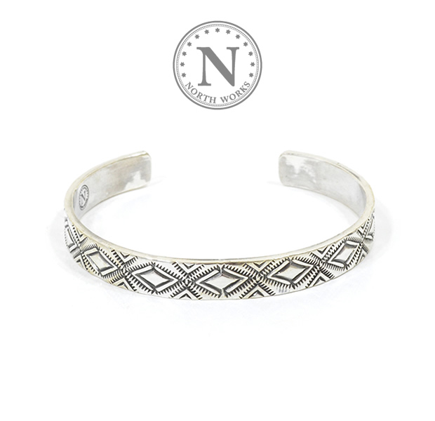 NORTH WORKS W-038 900Silver Stamp Cuff