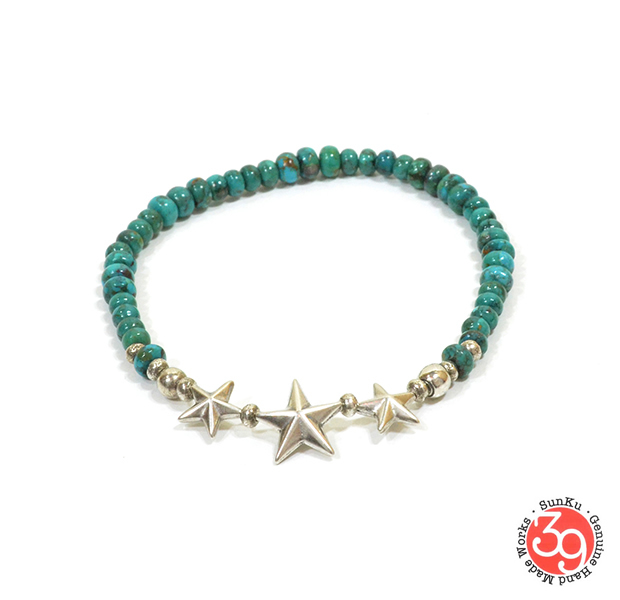 Sunku SK-139TUQ STAR BEADS BRACELET