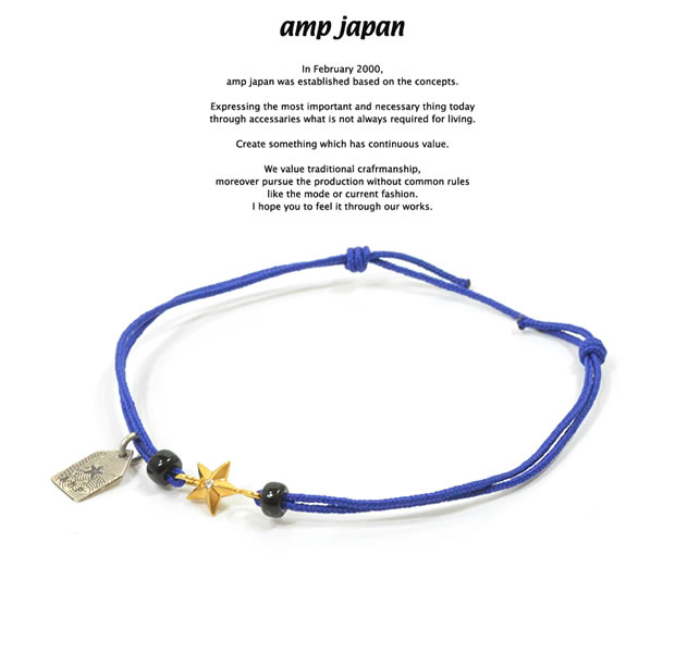 amp japan 10ah-210g/BLUE Gold star Brece & Anklet
