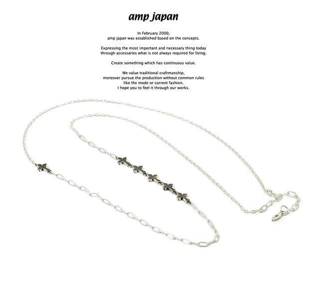 amp japan 16AC-103 Petite Croix Chain Necklace