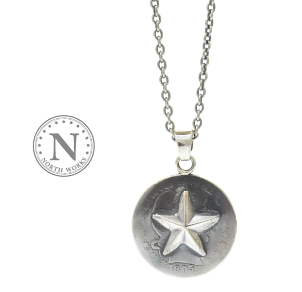 NORTH WORKS N-511 25 cent One Star Necklace