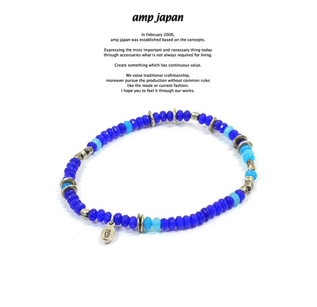 amp japan 16AHK-470BL Color Quartz Bracelet - Deep Sea -