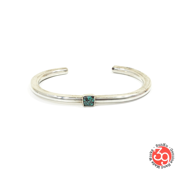 Sunku SK-191 Roller Press Bangle (L)W/Turquoise