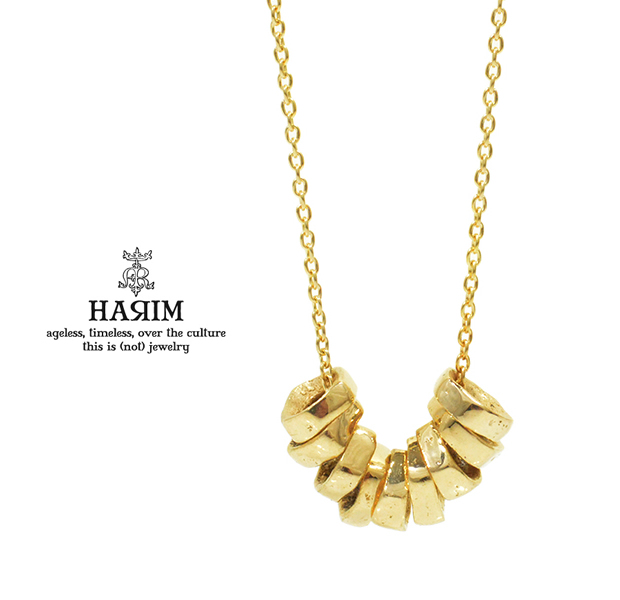 HARIM HRP118GP Rock Beads Chain Necklace