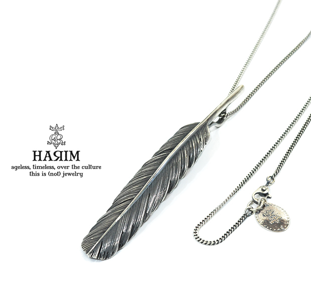 HARIM HRT001BK Feather Necklace /L CENTER