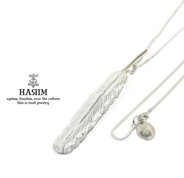 HARIM HRT001WH Feather Necklace /L CENTER