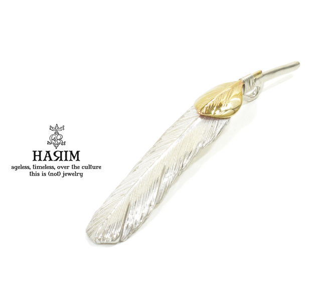 HARIM HRT002WH Feather Pendant /L LEFT K10YG Custom