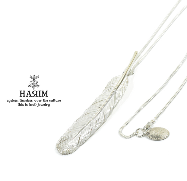 HARIM HRT003WH Feather Necklace /L RIGHT