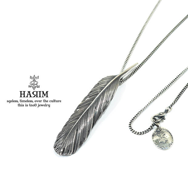 HARIM HRT005BK Feather Necklace /M LEFT