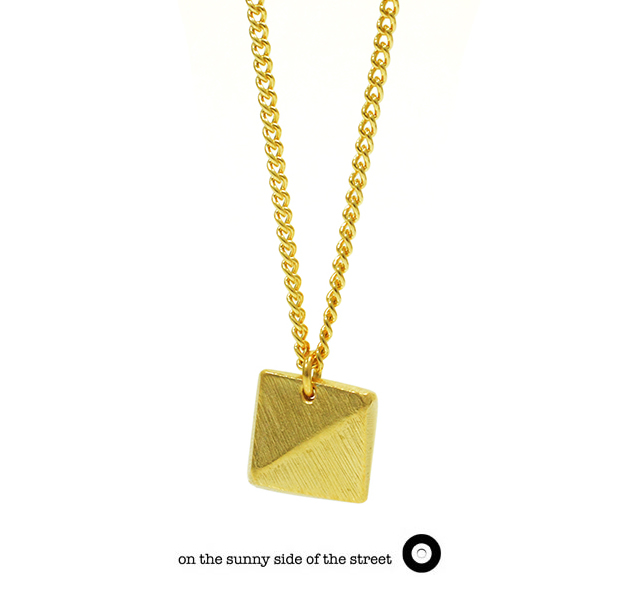 on the sunny side of the street 610-282 Gold African Studs Long NecklaceNEW ITEM