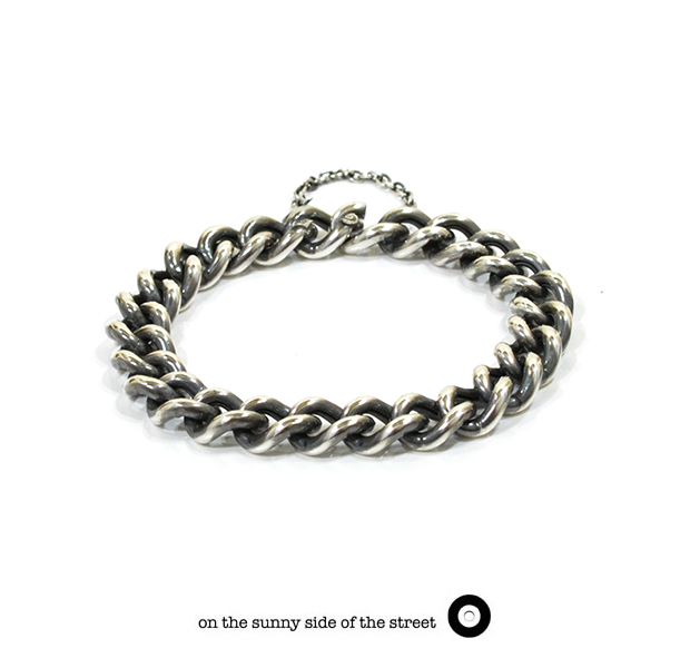 on the sunny side of the street 610-285 Silver Hollow Curblink Chain BraceletNEW ITEM