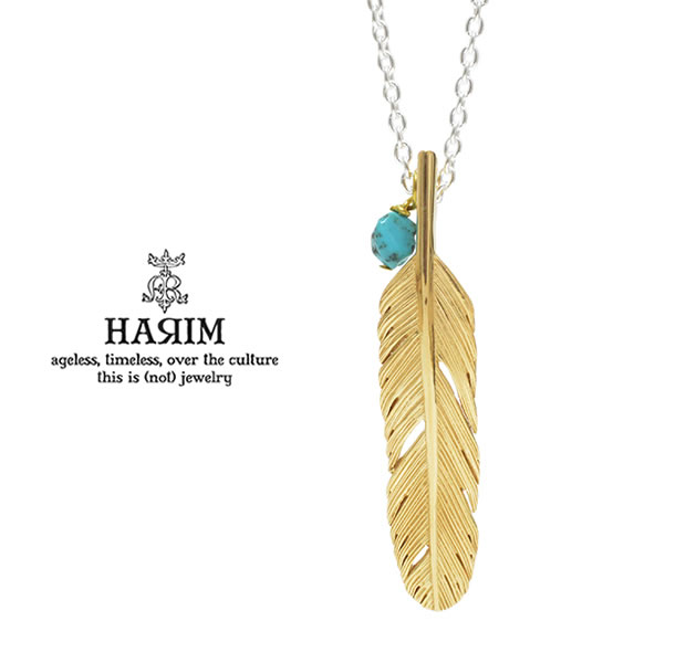 HARIM HRP120 GP Feather Necklace /S CENTER