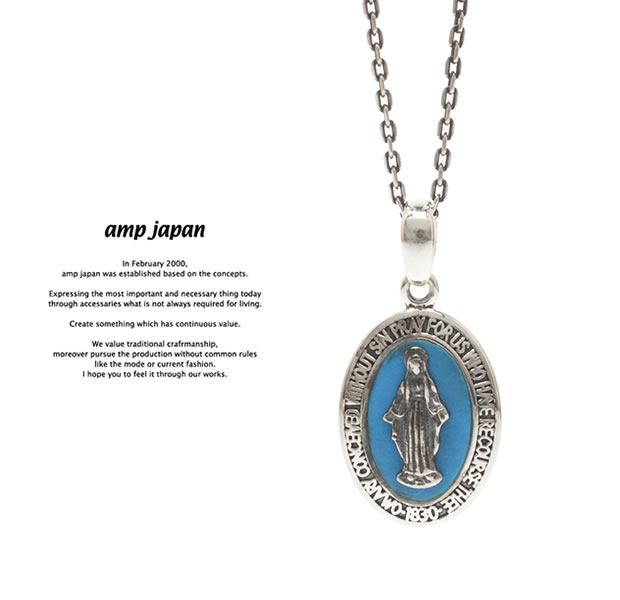 amp japan 17AAS-103 Small Mary Necklace - Turquoise -