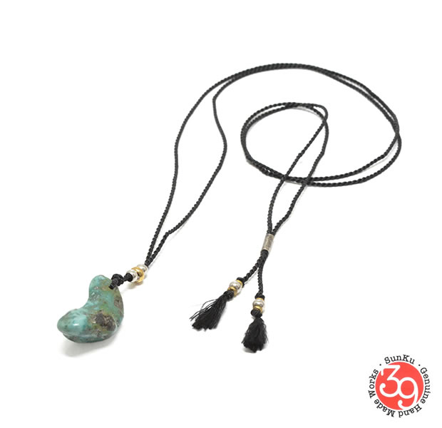 Sunku SK-221 TURQUOISE SILK ROPE NECKLACE